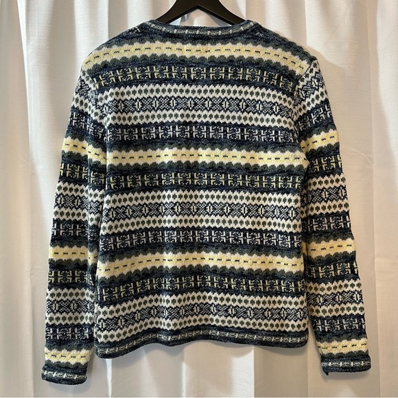 Christopher & Banks Knit Fair Isle Nordic Retro Cardigan - Size Medium - Picture 7 of 10